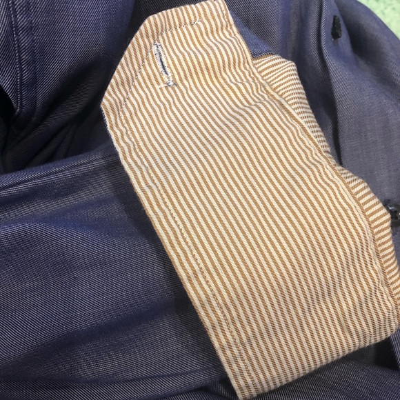 Ben Sherman Blue Flip Cuff Button Down - Picture 6 of 6